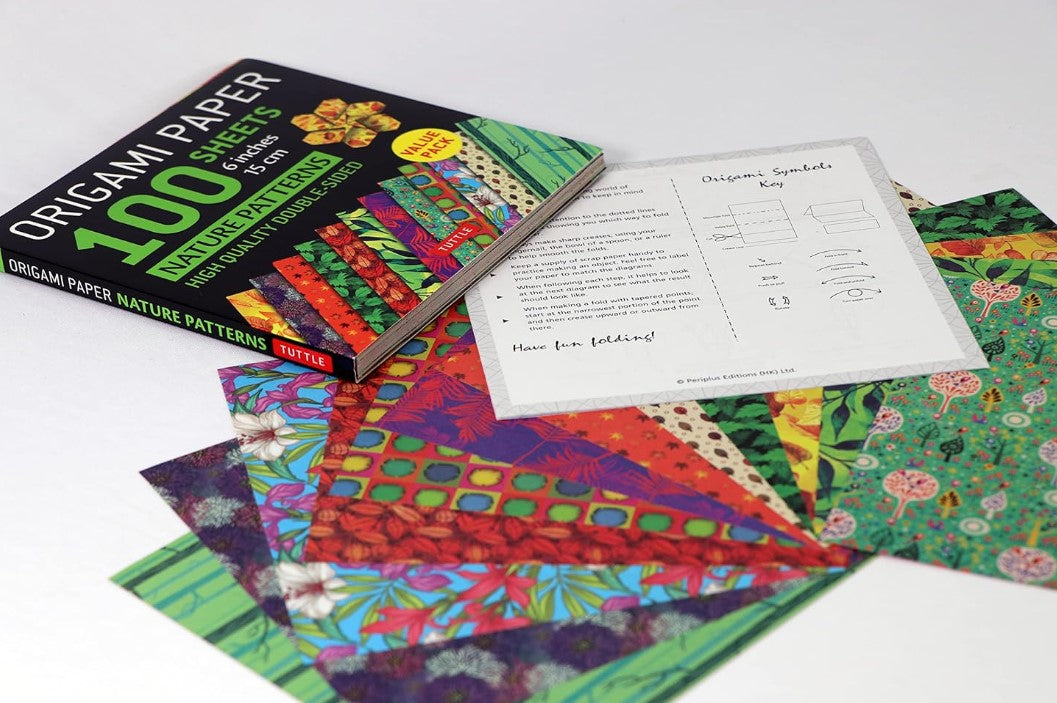 Tuttle Origami Paper 100 Sheets Nature Pattern