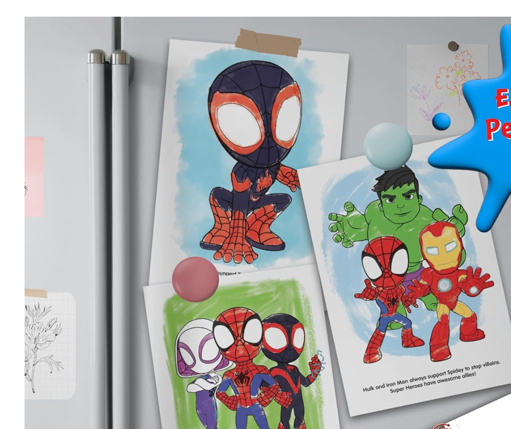 Deluxe Poster Paint & Color Marvel Spidey & His Amazing Friends