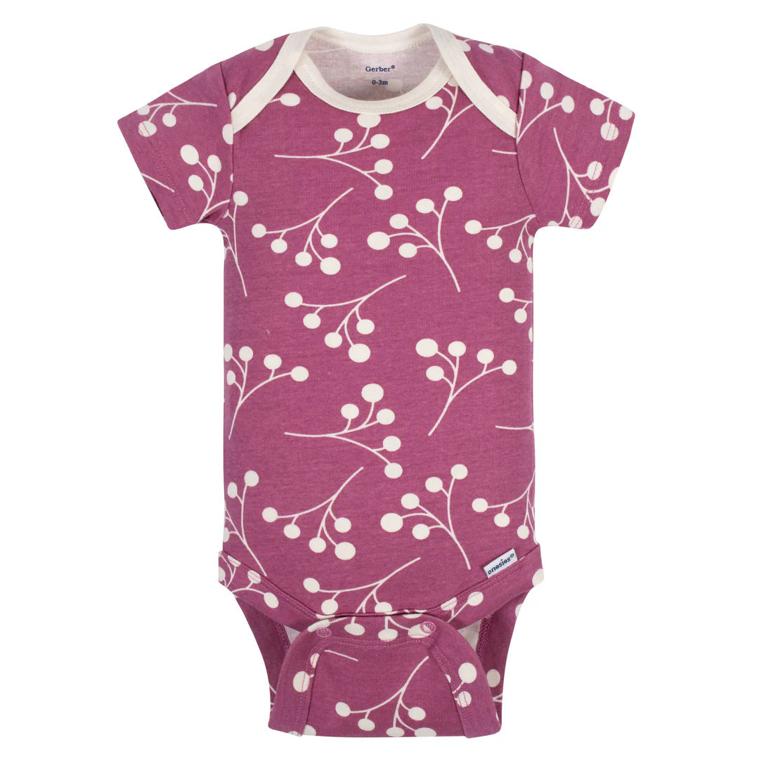 Gerber Duckling 5 Pack Short Sleeve Onsie 12 Months