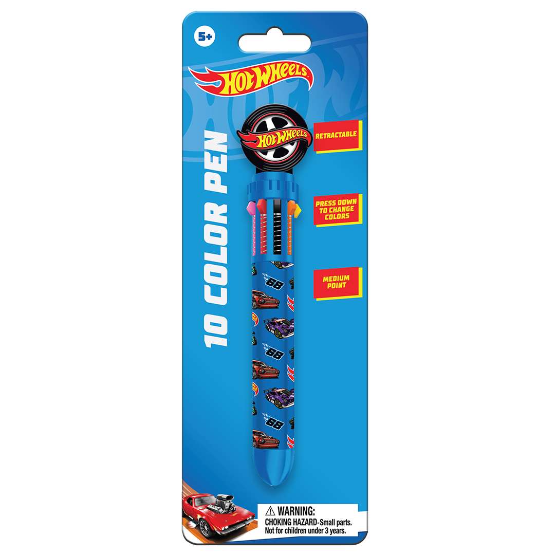 Hot Wheels 10 Colour Jumbo Pen