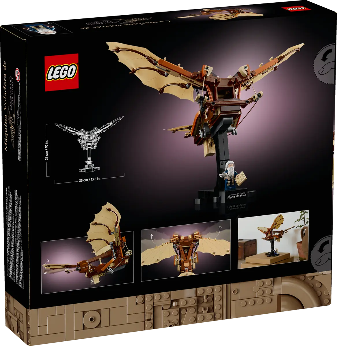 Lego Icons Leonardo Da Vinci's Flying Machine 10363