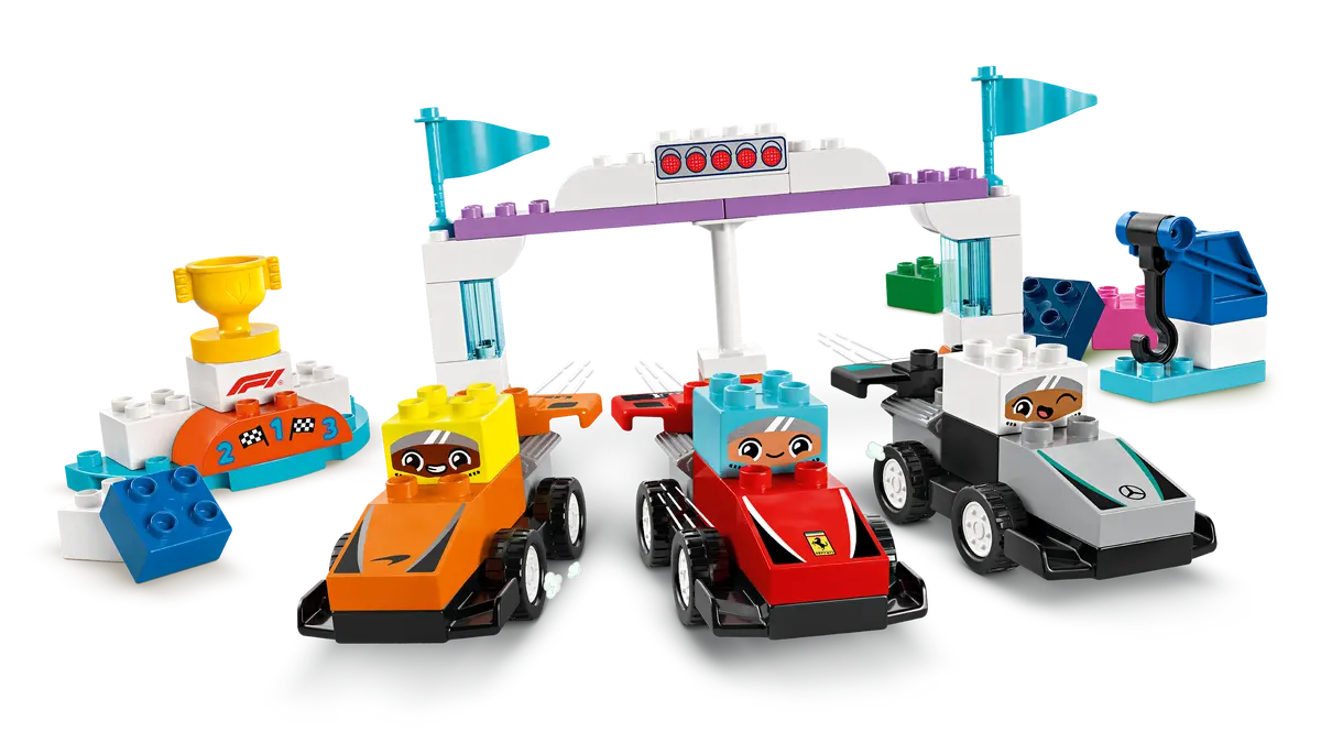 Lego Duplo F1 Team Race Cars & Drivers 10445