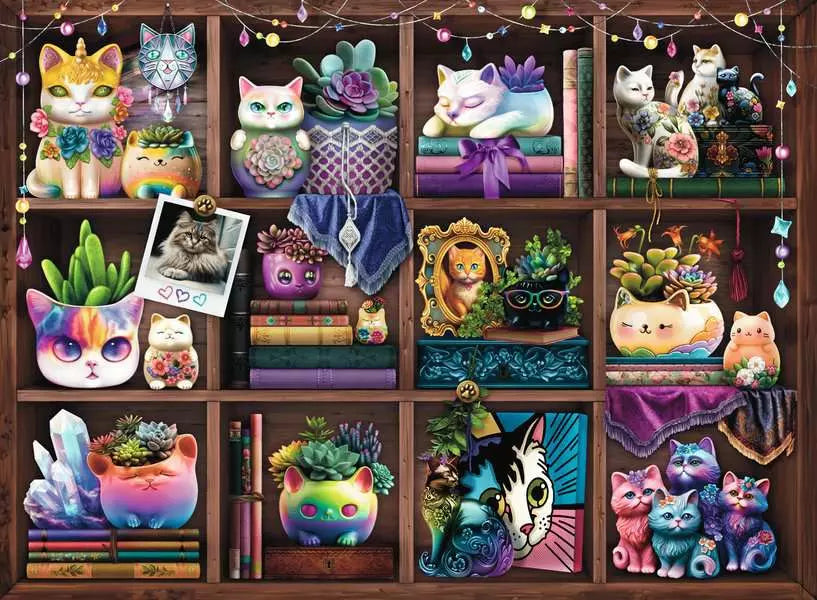 Ravensburger Cubby Cats And Succulents 500 Piece