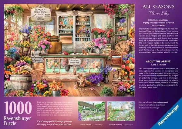 Ravensburger All Seasons Flower Shop 1000 Piece