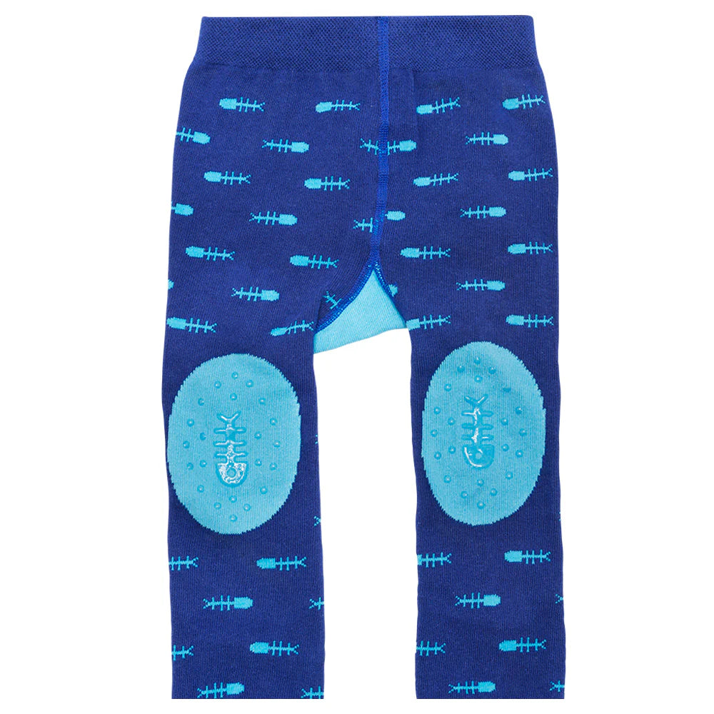 Zoocchini Sherman The Shark Grip+ Easy Crawler Legging & Sock Set