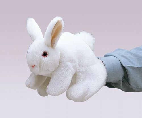 Folkmanis White Bunny Rabbit Puppet