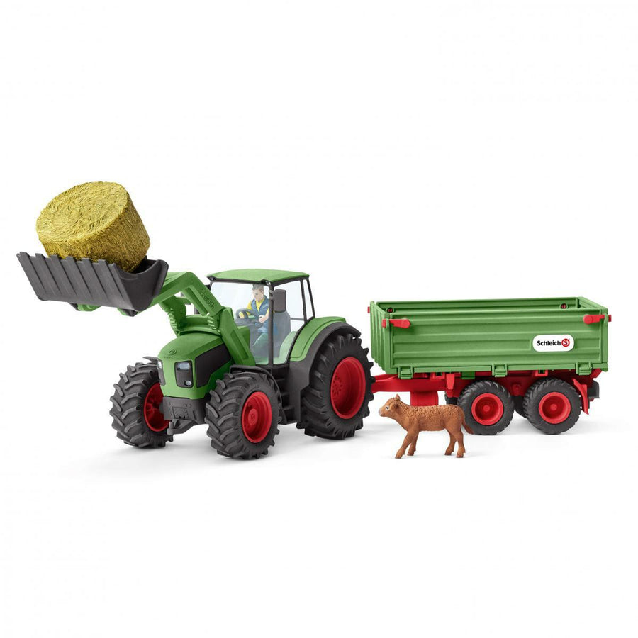 Schleich Farm World Tractor With Trailer