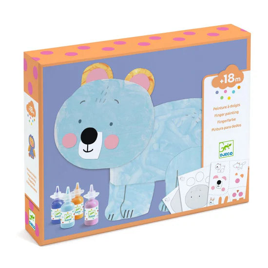 Djeco Painting Messy Fun Finger Painting 18M+