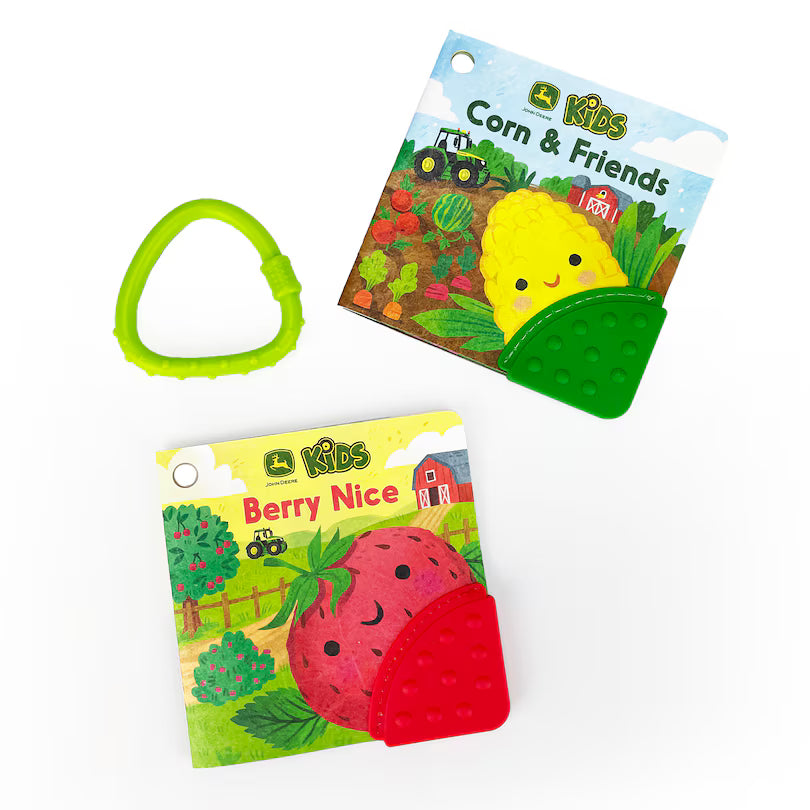 Tuffy Book 2pk John Deere With Teether