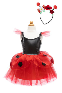 Great Pretenders Ladybug Dress With Headband 5-6YR