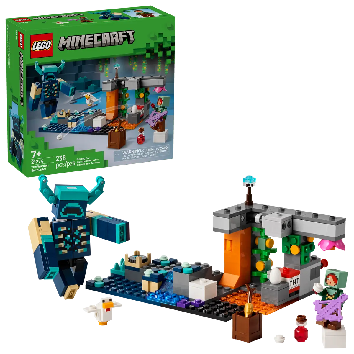LEGO Minecraft The Warden Encounter