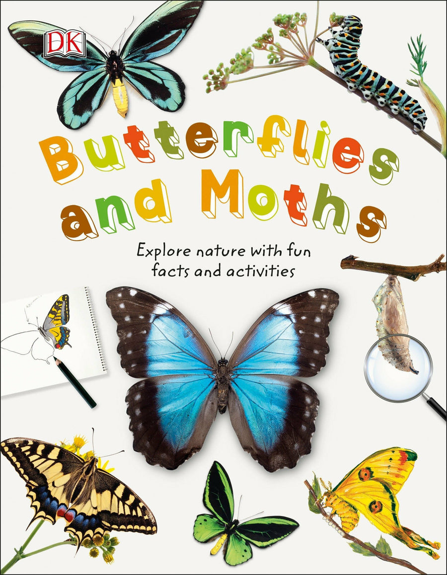 DK Books Butterflies and Moths: Explore Nature with Fun Facts and Activities