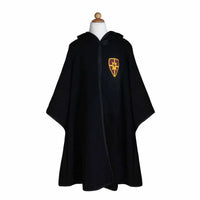 Great Pretenders Wizard Cloak With Glasses Black 5-6yr