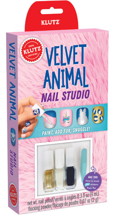 Klutz Velvet Animal  Nail Studio