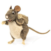 Folkmanis Rat With Backpack Puppet