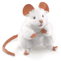 Folkmanis White Mouse Puppet