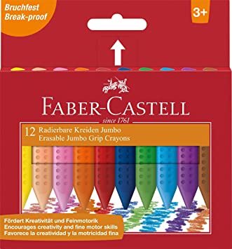 Faber-Castell Grip Jumbo Crayons Box Of 12