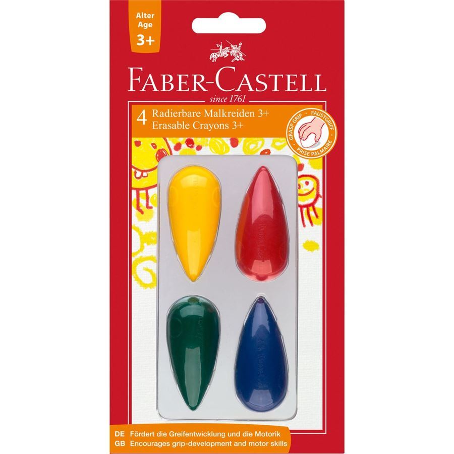 Faber-Castell Crayon Pre-School Drop Shaped/4 Pcs