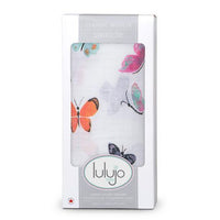 Lulujo Butterfly Cotton Muslin Swaddle Blanket