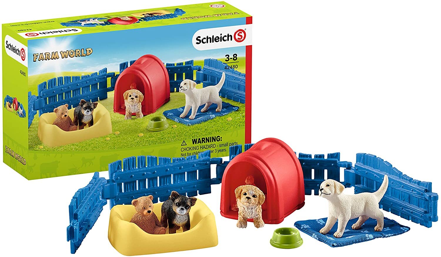 Schleich Farm World Puppy Pen 42480