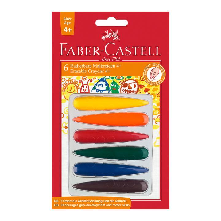 Faber Castell Crayon Pre-School Finger Shape Blister 6PK