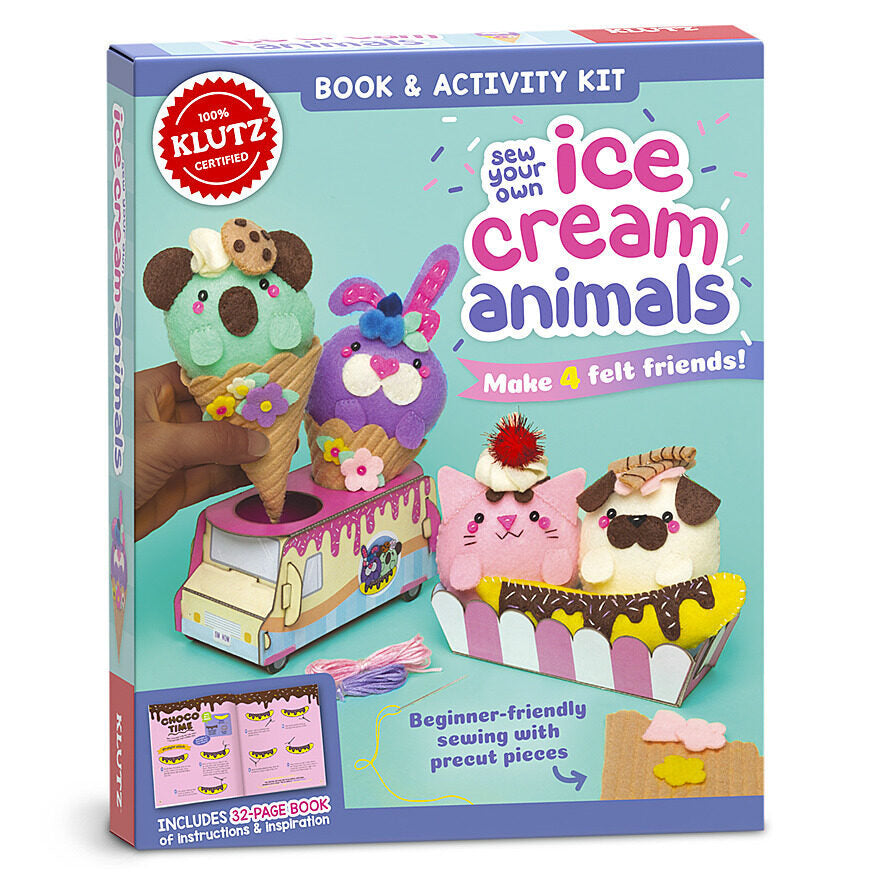 Klutz Ice Cream Animals - Sew Your Own