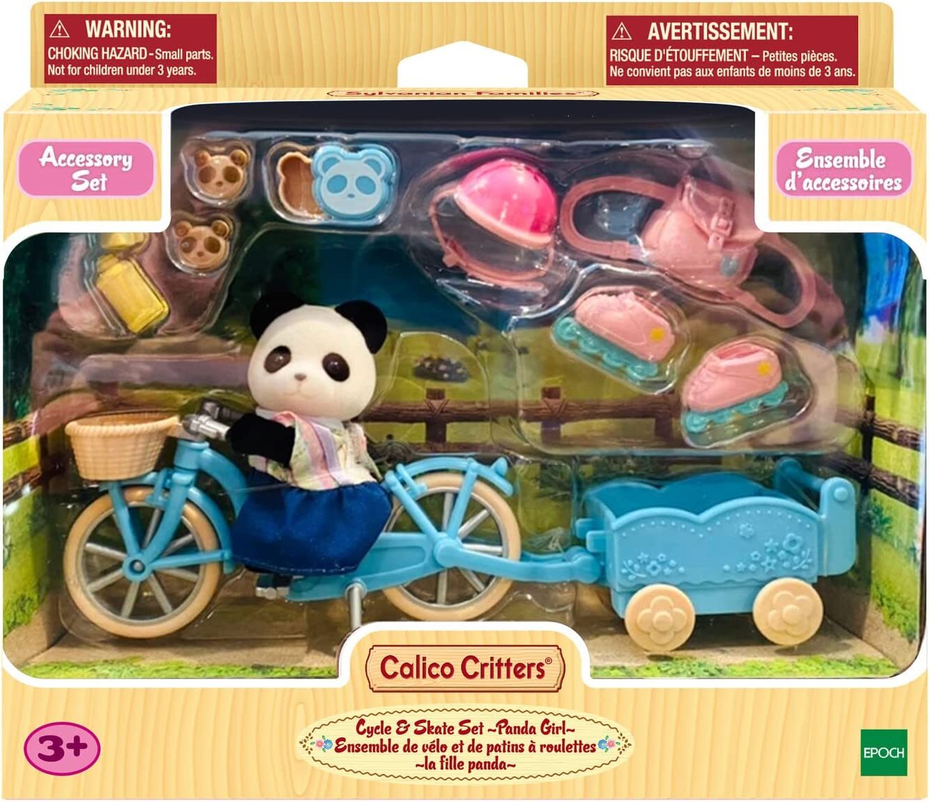 Calico Critters Cycle & Skate Set - Panda Girl