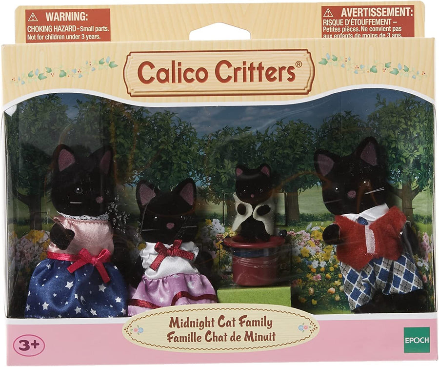 Calico Critters Midnight Cat Family