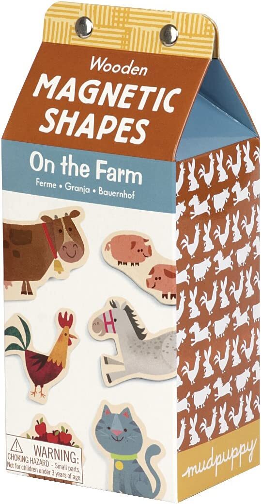 Mudpuppy On The Farm Wooden Magnetic Shapes