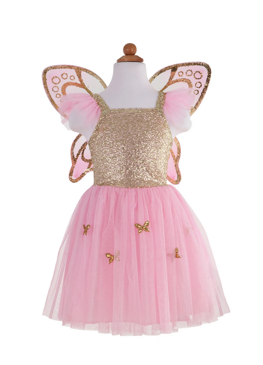 Great Pretenders Gold Butterfly Dress With Wings