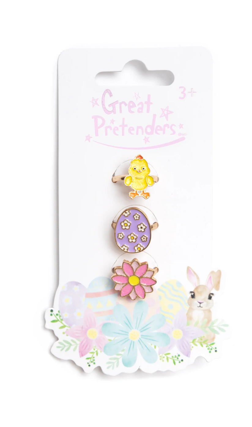 Great Pretenders Easter Egg Rings 3 pcs