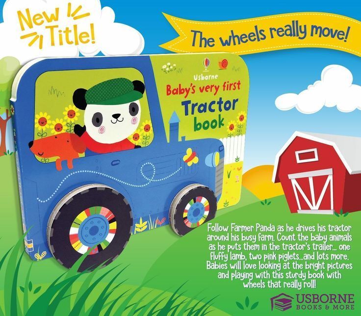 Usborne Tractor: Baby's First Book with Wheels