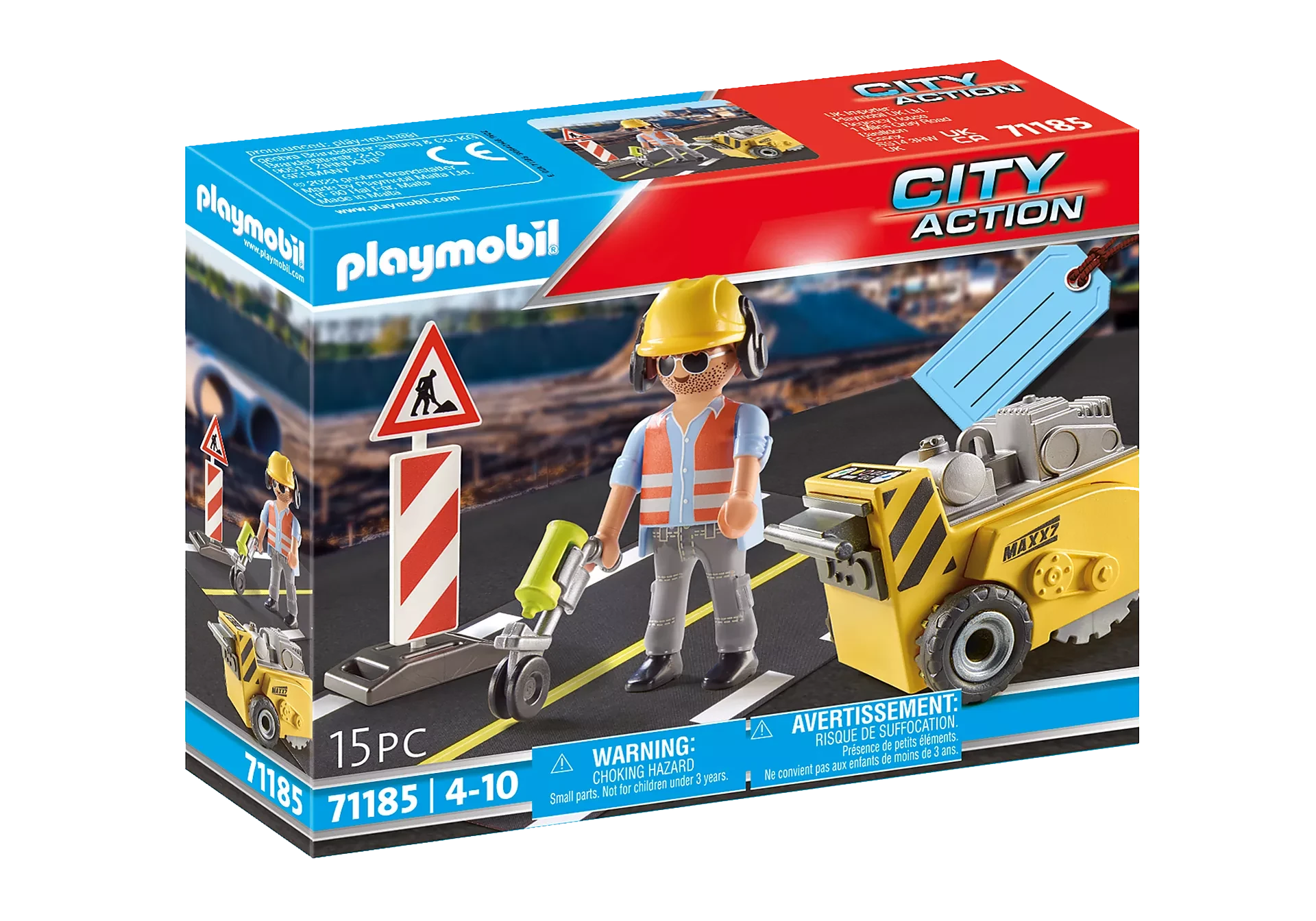 Playmobil City Action Construction Worker Gift Set 71185