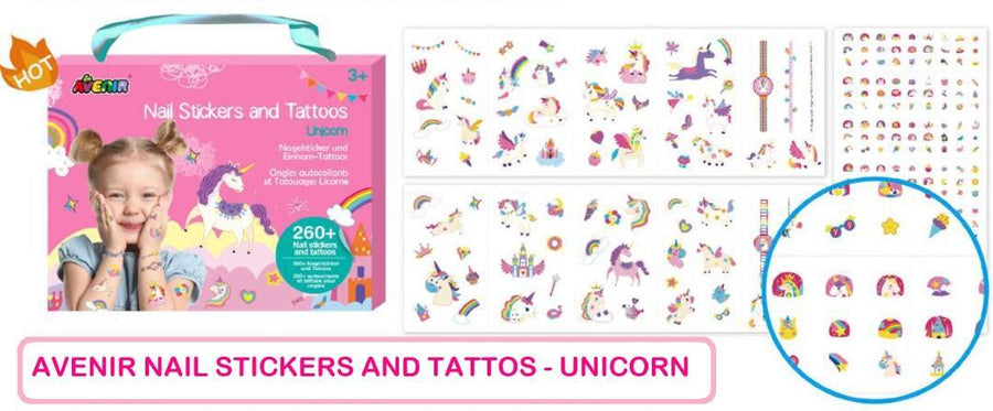 Avenir Nail Stickers & Tattoos - Unicorn