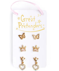 Great Pretenders Boutique Royal Corwn Studded Earrings