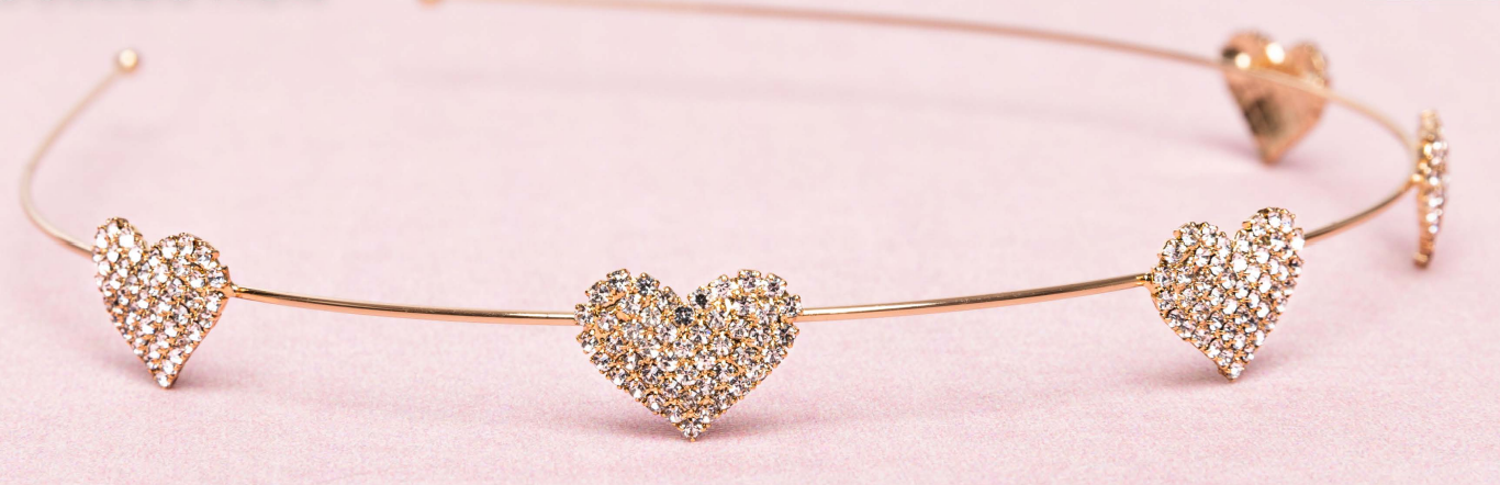Great Pretenders Boutique Rhinestone Heart Headband