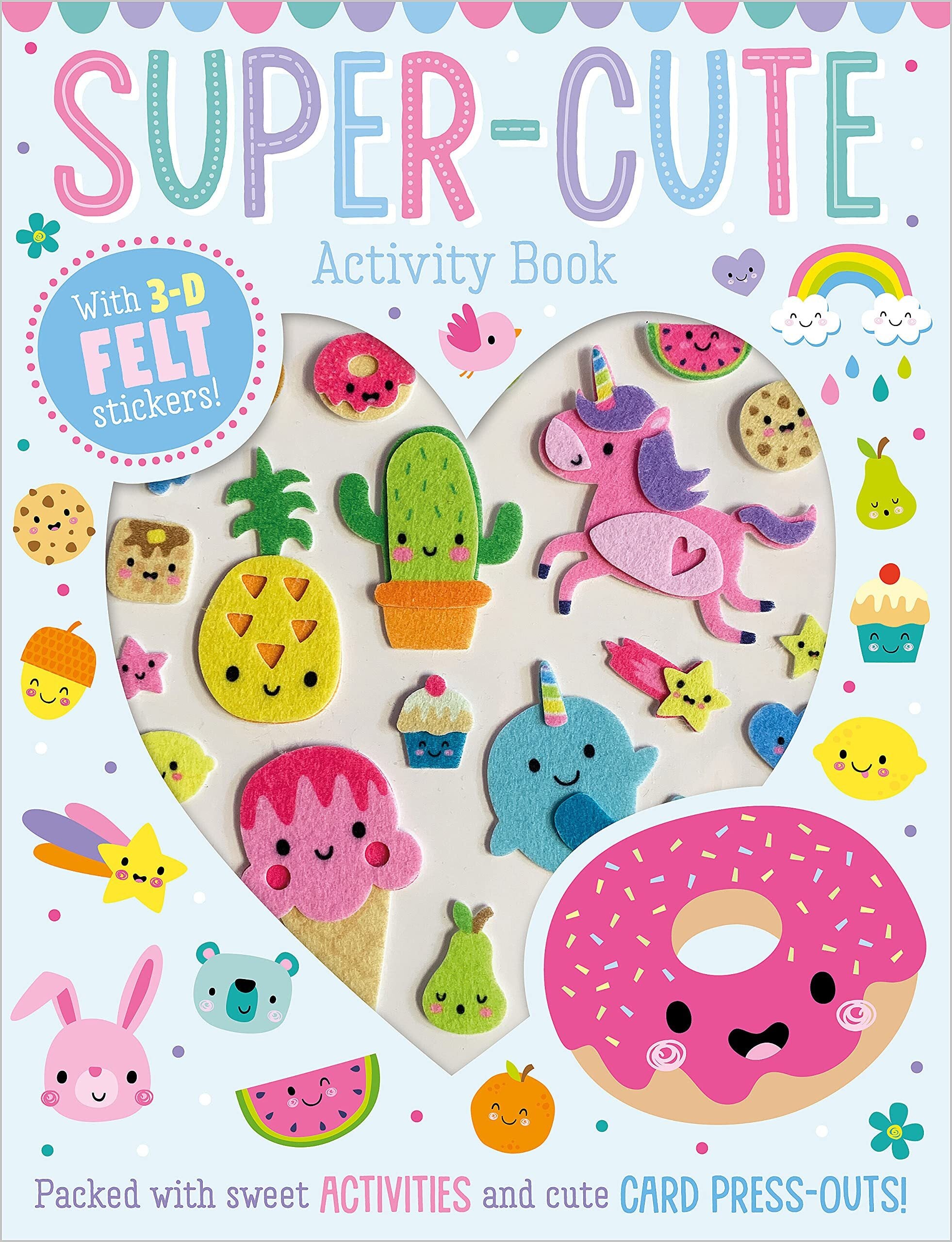 Make Believe Ideas Super Cute Activity Book With 3-D Felt Stcikers