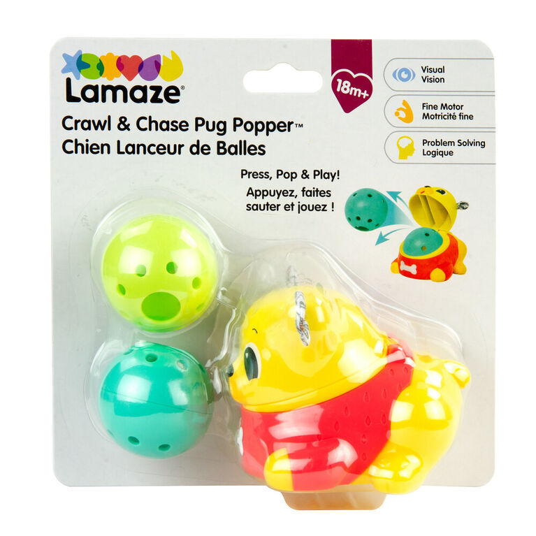 Lamaze Crawl and Chase Pug Popper