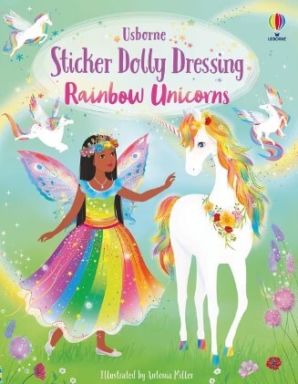 Usborne Rainbow Unicorns Sticker Dolly Dressing