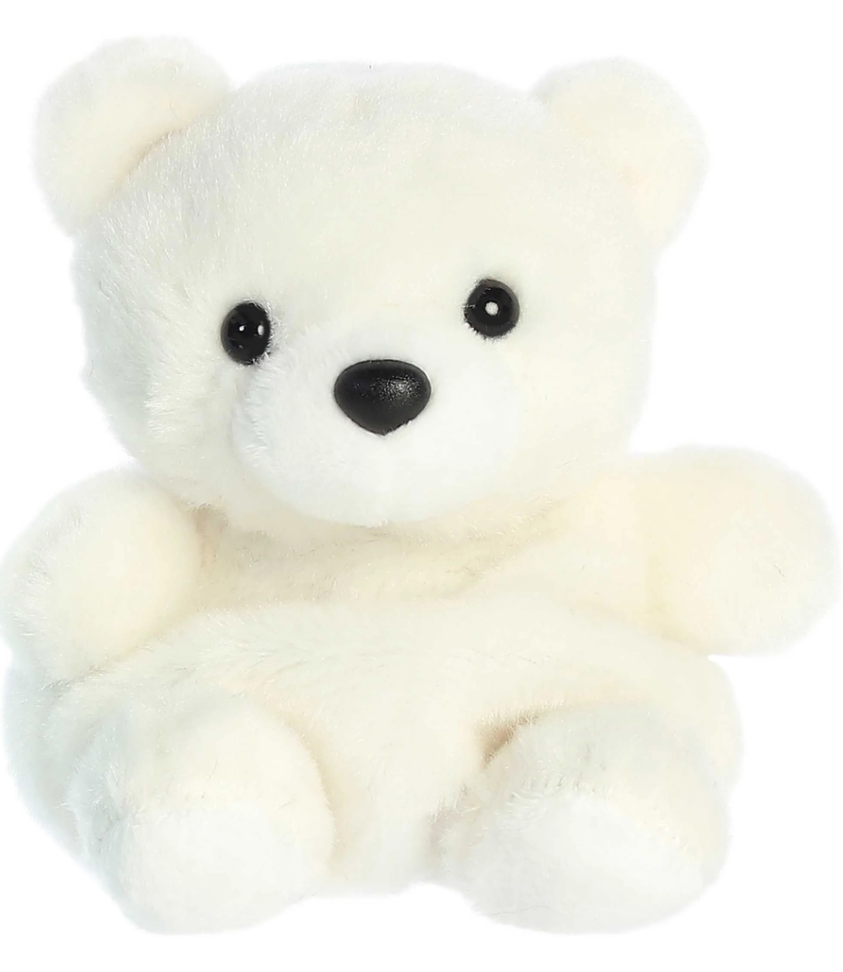 Palm Pals Puck Polar Bear 5"