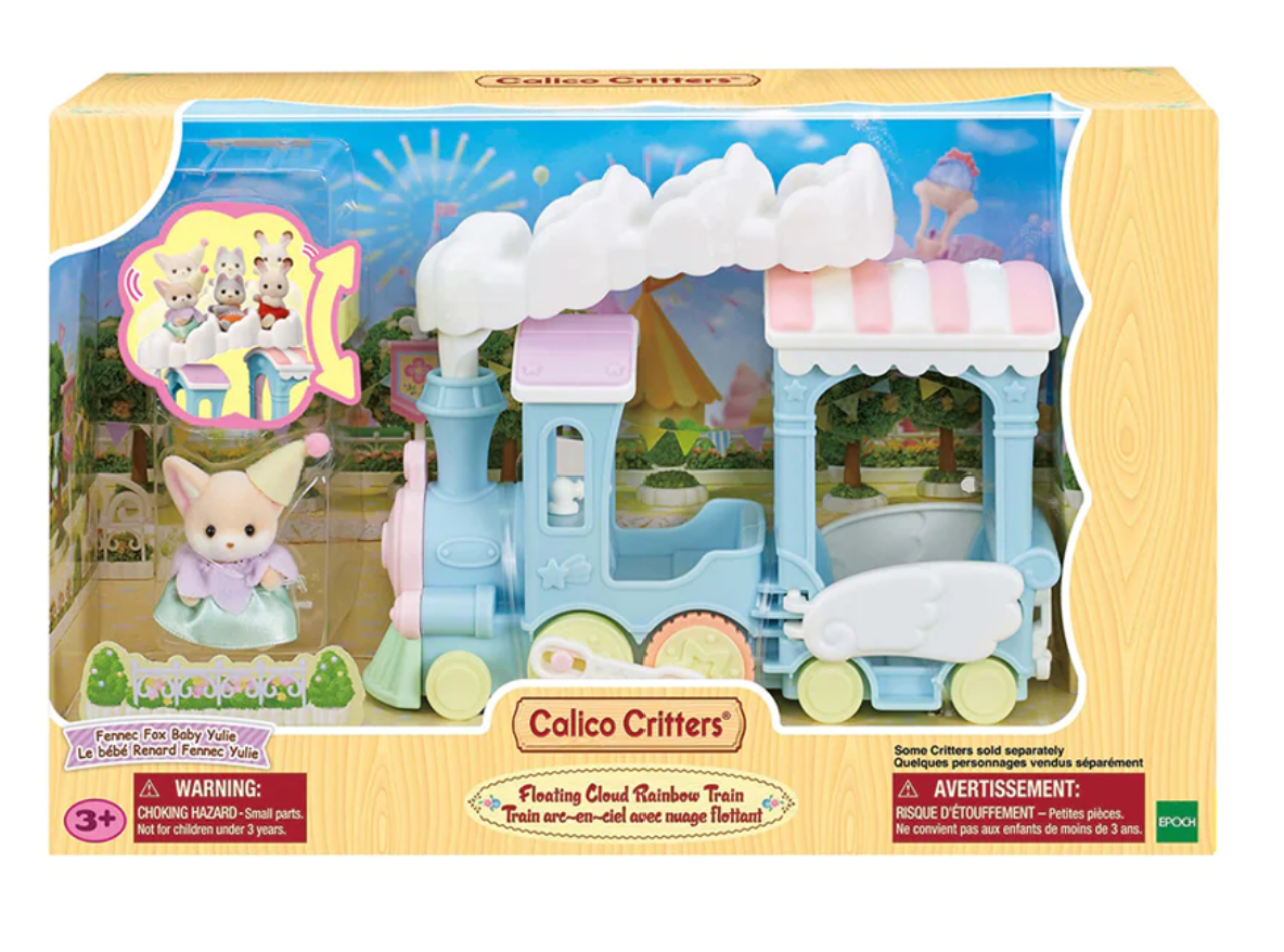 Calico Critters Floating Cloud Rainbow Train