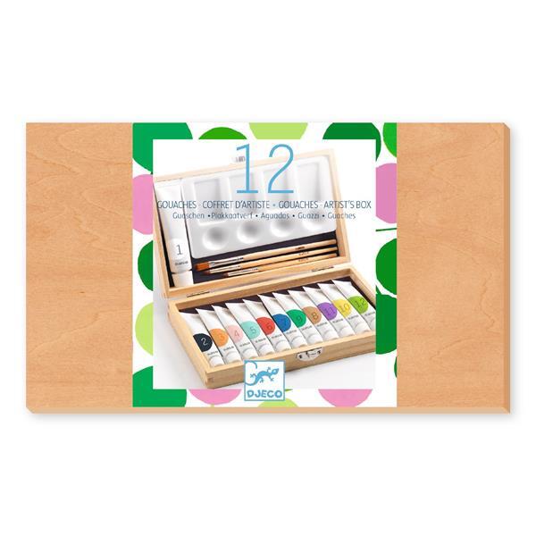 Djeco 12 Gouaches Artist Box