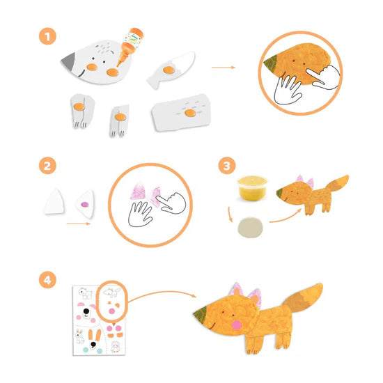 Djeco Painting Messy Fun Finger Painting 18M+
