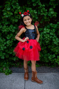 Great Pretenders Ladybug Dress With Headband 5-6YR