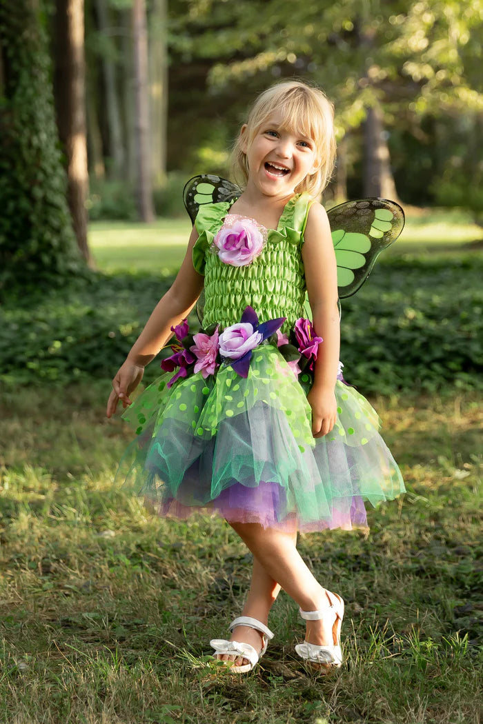 Great Pretenders Green Fairy Blooms Deluxe Dress & Wings