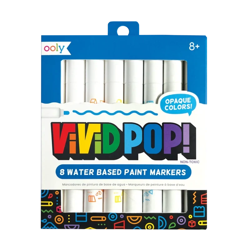 Ooly Vivid Pop! Water Based paint Markers 8 Pack