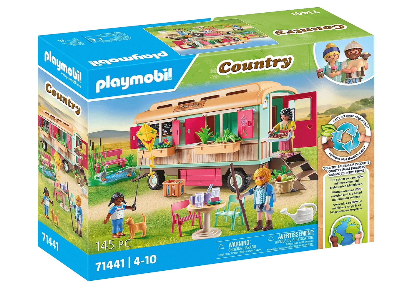 Playmobil Country Cozy Cafe With Vegetable Garden 71441