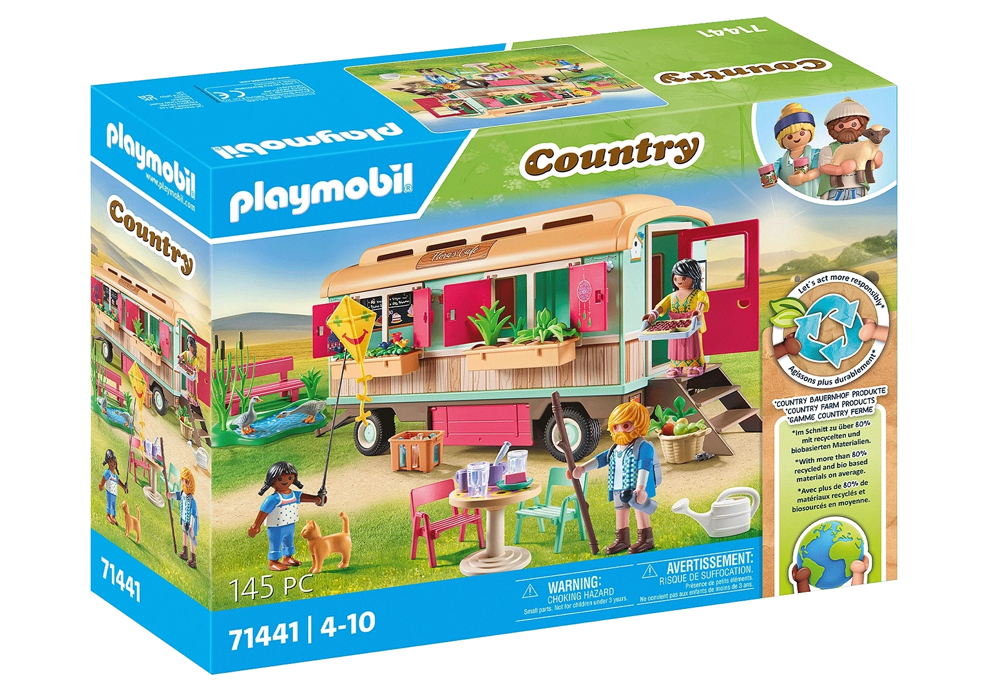 Playmobil Country Cozy Cafe With Vegetable Garden 71441