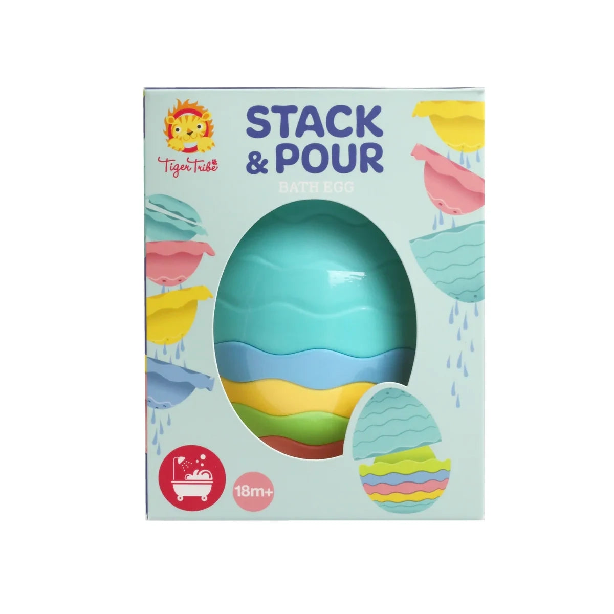 Tiger Tribe Stack And Pour Bath Egg