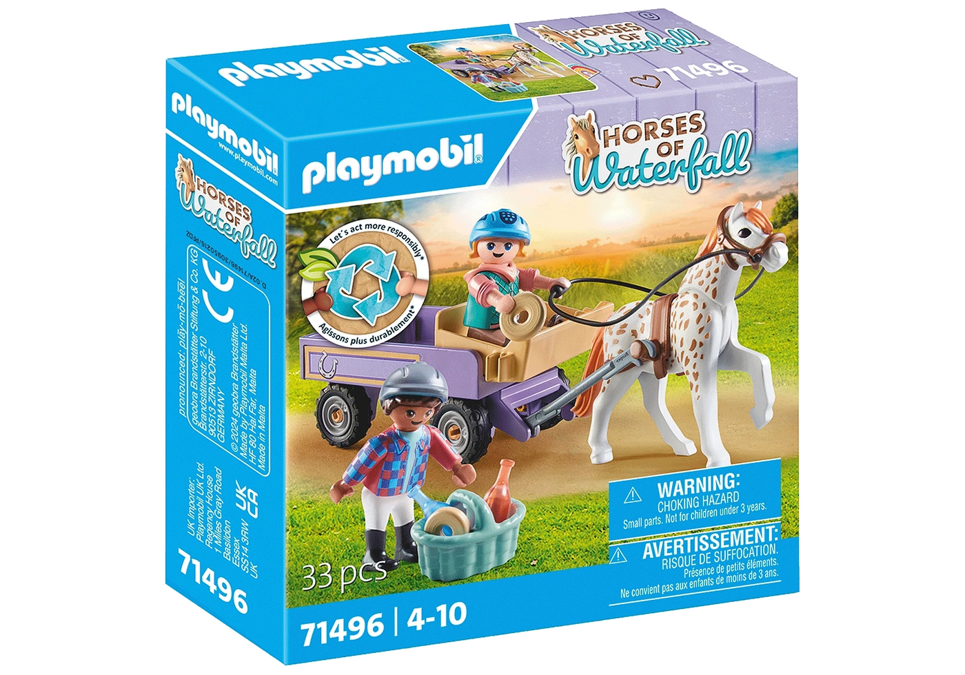 Playmobil Horses Of Waterfall Pony Carriage 71496